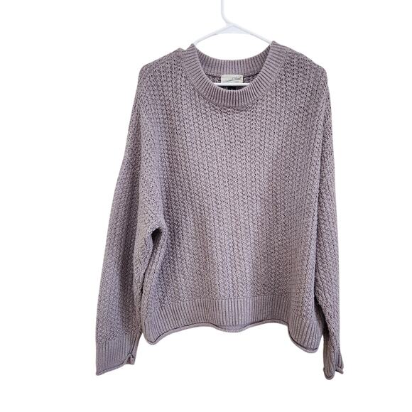 Universal Thread Long Sleeve Crew Neck Knitted Sweater Lilac Pullover Size XL - Picture 1 of 8